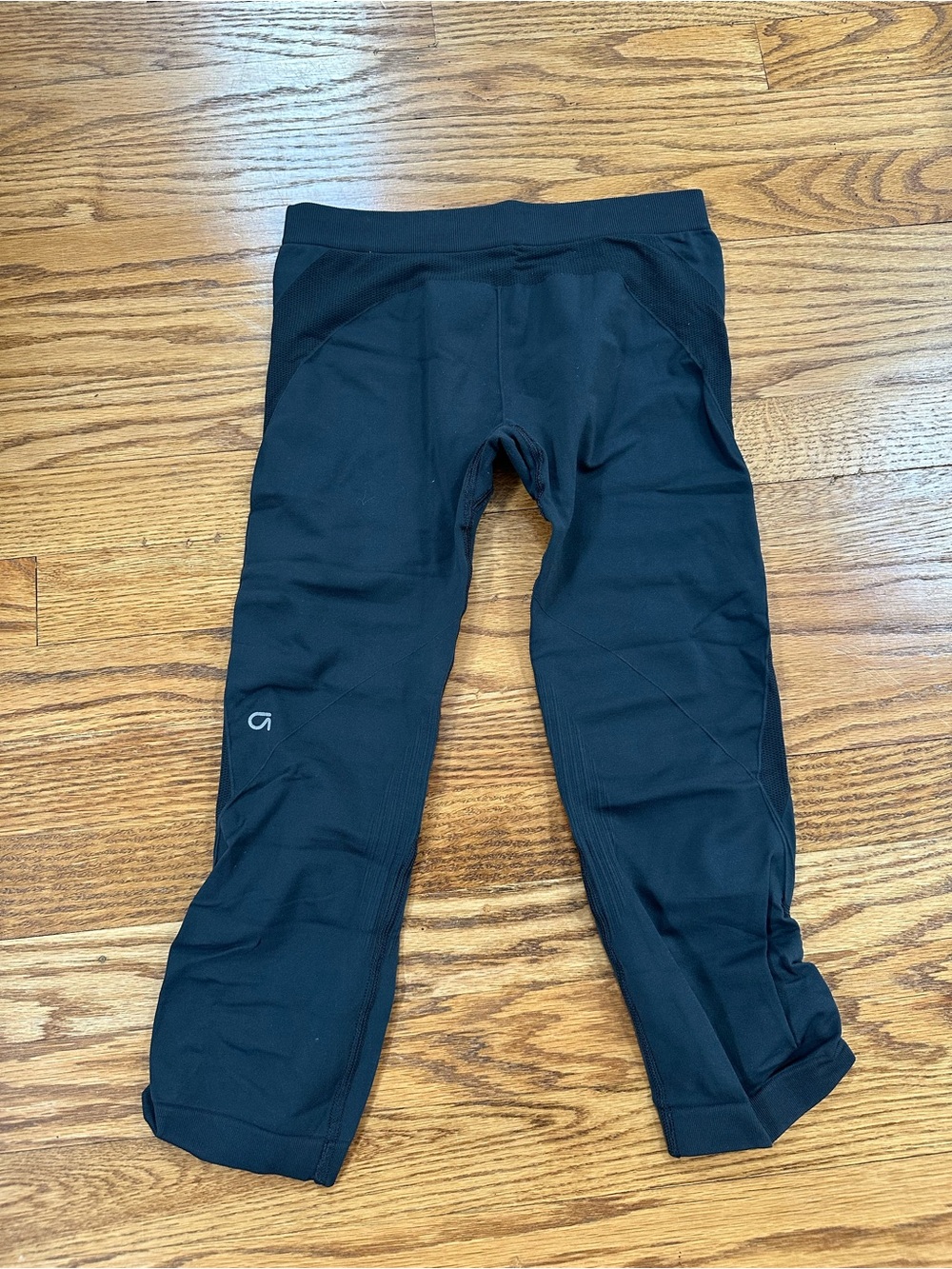 Gap Fit Black Active Crop Ruched Leggings